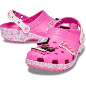 Barbie Pink Crocs with Fun Details
